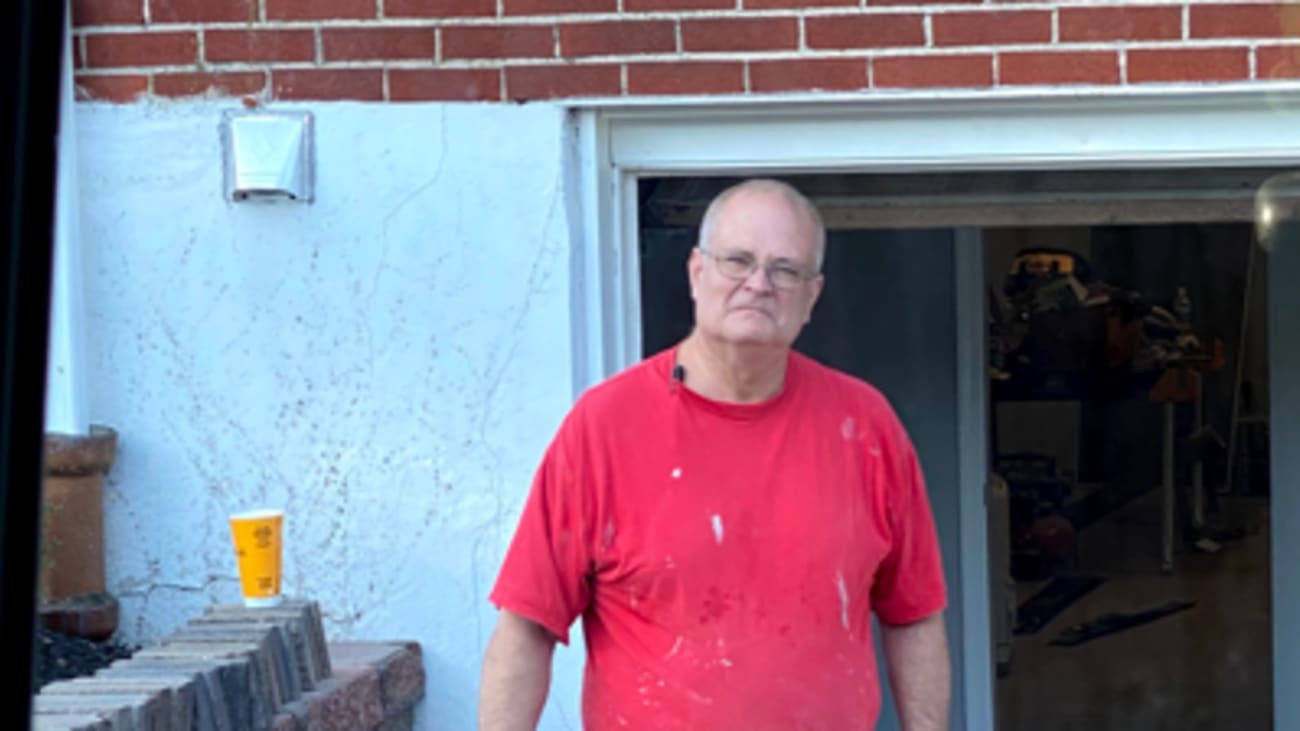 George Knab, 63, a patient of Dennis Kolson at the Penn Neuro COVID Clinic, and a retired union sheet metal worker