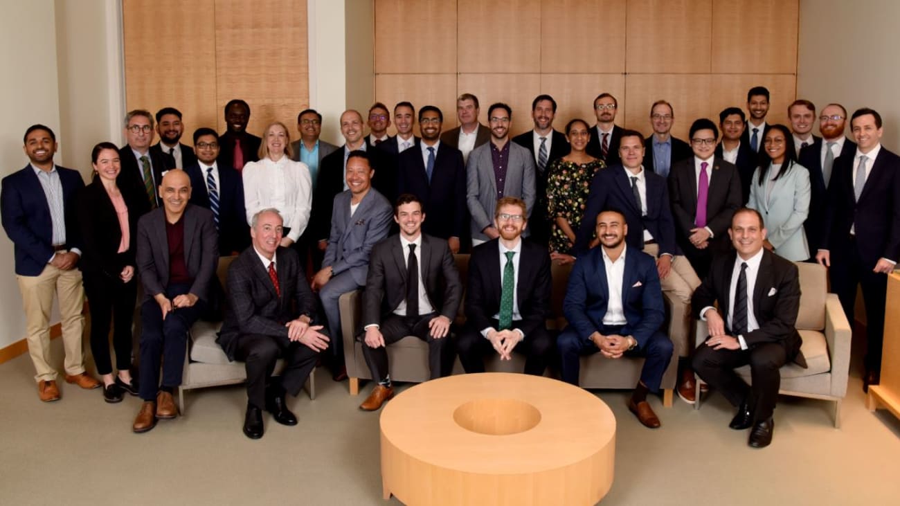 Faculty and residents gather to celebrate the 2023 graduates of the UT Southwestern Neurological Surgery residency program.