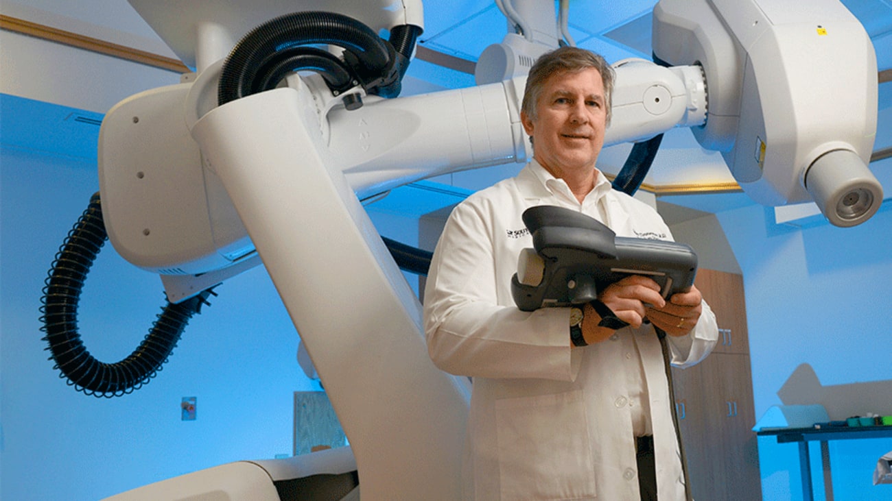 Robert Timmerman, M.D. is an innovator in the radiation oncology field known for developing a treatment called SAbR or SBRT that delivers high, very precise doses of radiation to combat cancer.