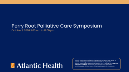 Perry Root Palliative Care Symposium