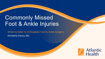 Foot and Ankle Injuries: When to Refer to Orthopedics