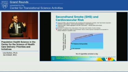 Grand Rounds (CME): Population Heath Science in the Center for the Science of Health Care Delivery: Priorities and Initiatives 