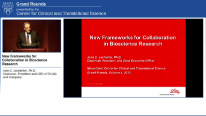 Grand Rounds (CME): New Frameworks for Collarboration in Bioscience Research