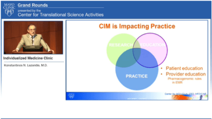 Grand Rounds (CME): Individualized Medicine Clinic