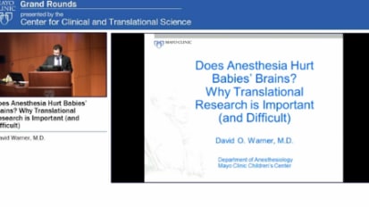 Does anesthesia hurt babies' brains? Why translational research is important (and difficult)