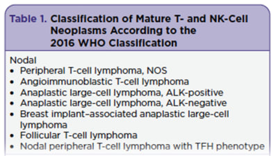 Peripheral T-Cell Lymphoma, Not Otherwise Specified: Diagnosis and Therapeutic Approaches for the Advanced Practice Provider