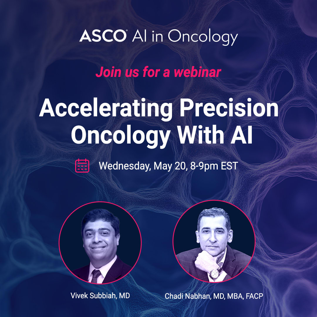 ASCO AI in Oncology webinar
