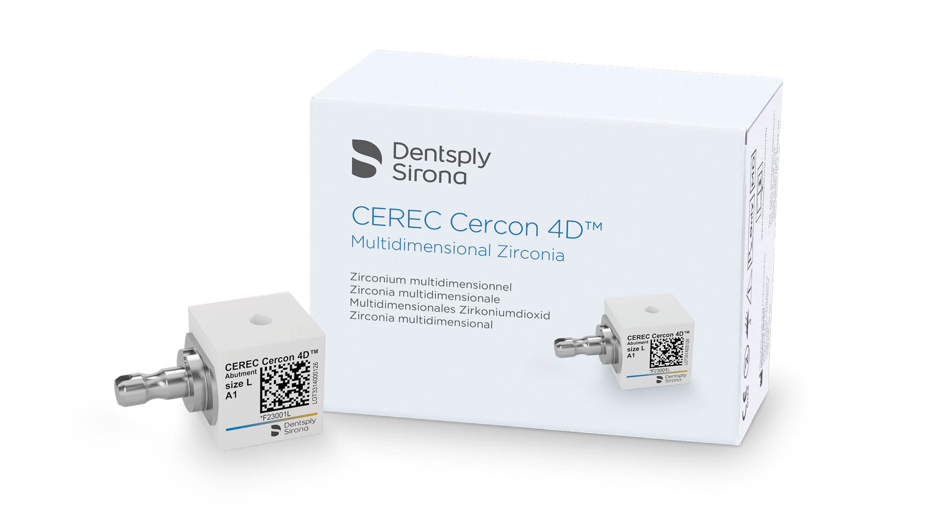 CERED Cercon 4D Zirconia Abutment Block