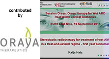 EURETINA 2015 — Stereotactic radiotherapy for treatment of wet AMD in a treat-and-extend regime: first year outcomes
