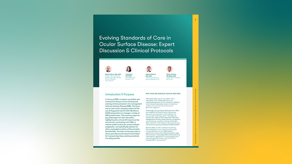 Evolving Standards of Care in Ocular Surface Disease