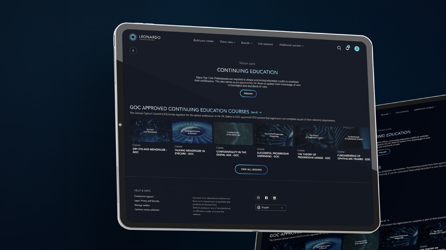 EssilorLuxottica Launches UK Continuing Education Area