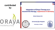 EURETINA 2015 — Integration of Oraya Therapy as a second line therapy: Experience in Germany