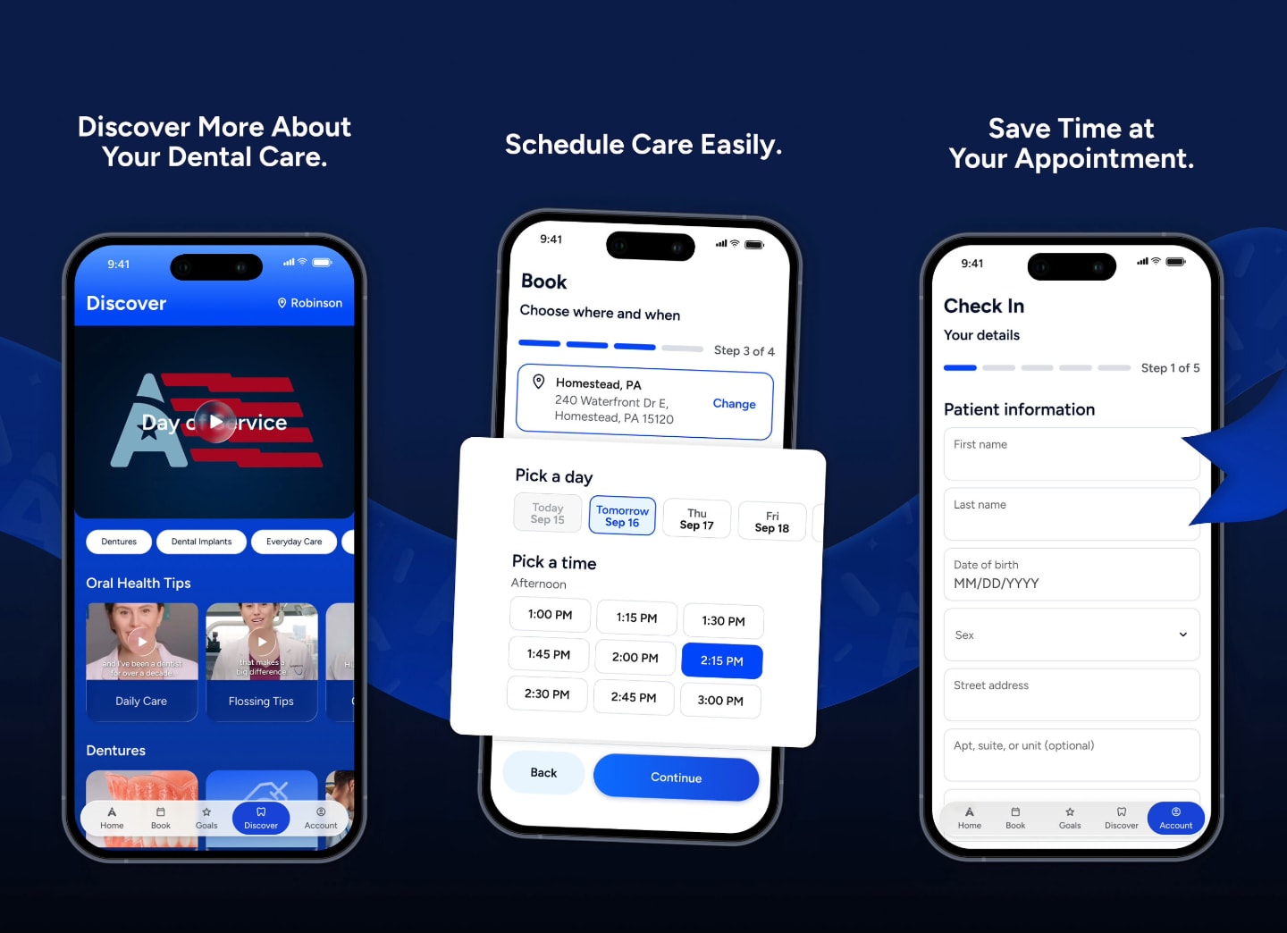 Aspen Dental and ClearChoice apps