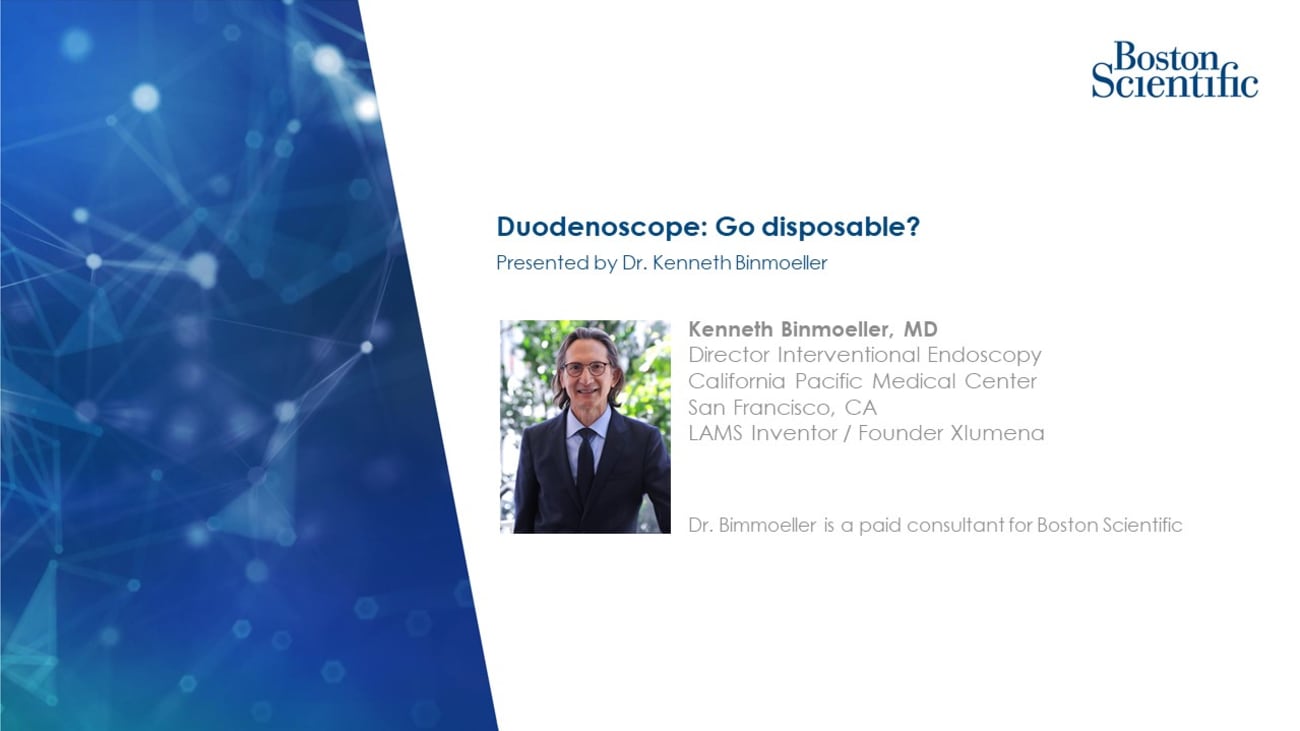 Duodenoscope: Go disposable?