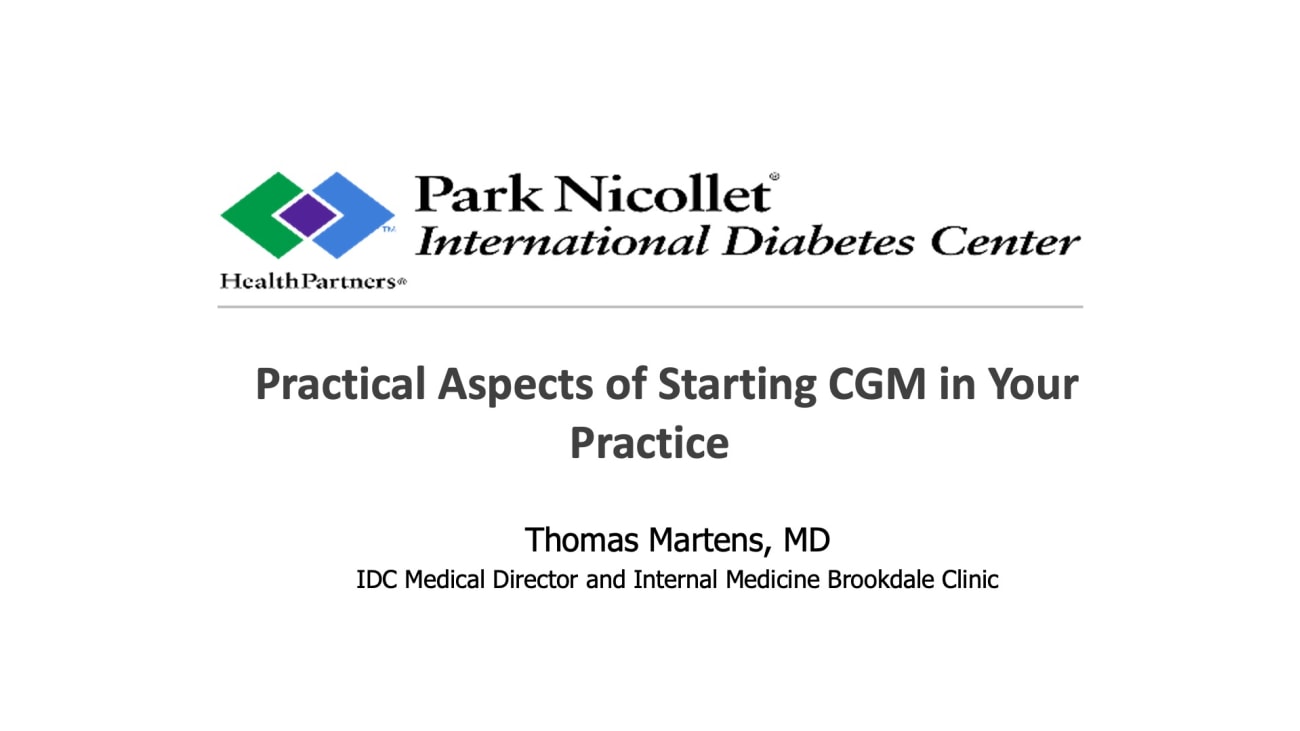 Practical Aspects of Starting CGM in Your Primary Care Practice