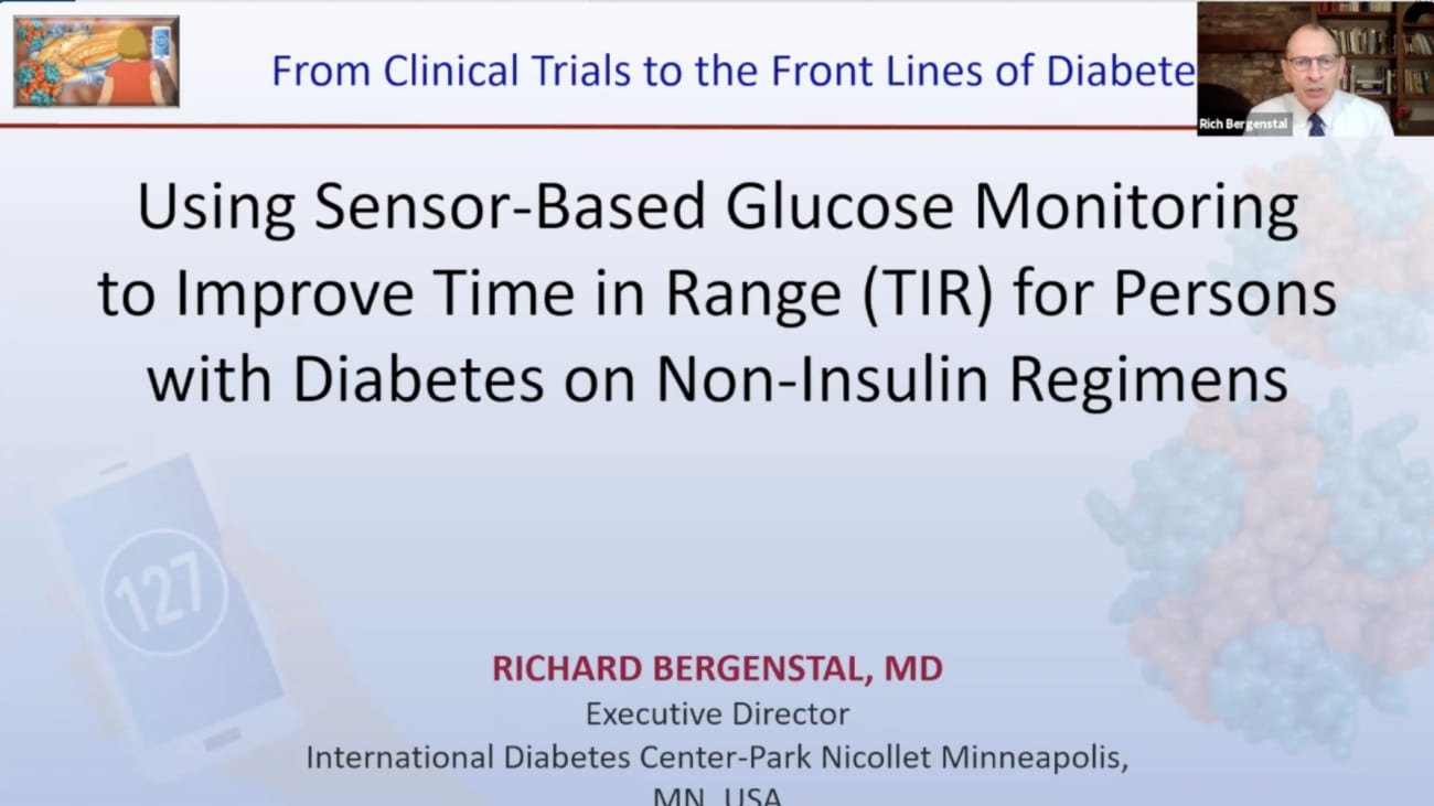 Translating Guidelines and Meta-Analysis Trials to Guide Practical Aspects of Diabetes Care: Using Sensor-Based Glucose Monitoring to Improve Time in Range (TIR) for Persons with Diabetes on Non-Insulin Regimens