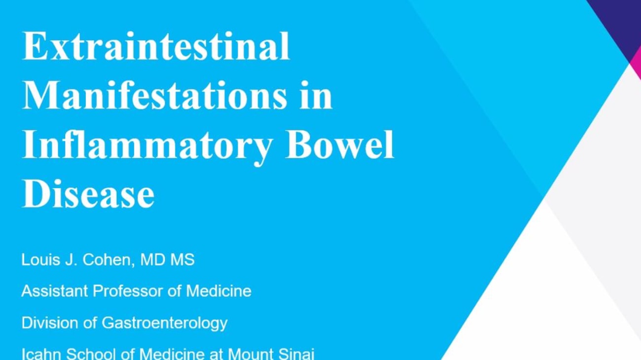 Extraintestinal Manifestations