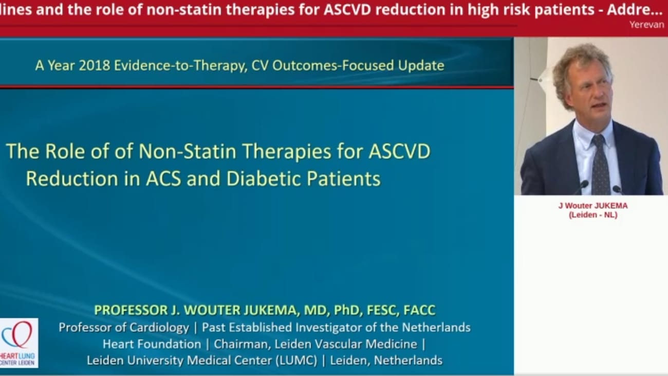 Guidelines and the Role of Non-Statin Therapies for ASCVD Reduction in High Risk Patients — Addressing Statin Intolerance and Poor Target LDL-C Goal Attainment