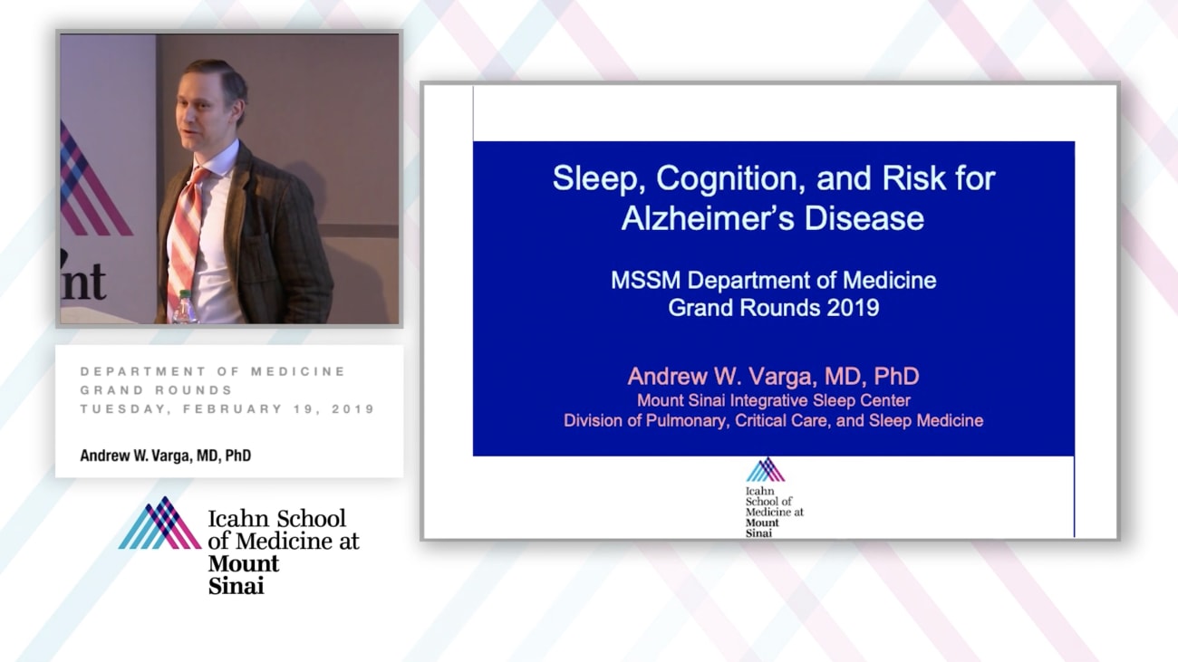 Sleep, Cognition, and Risk for Alzheimer's Disease
