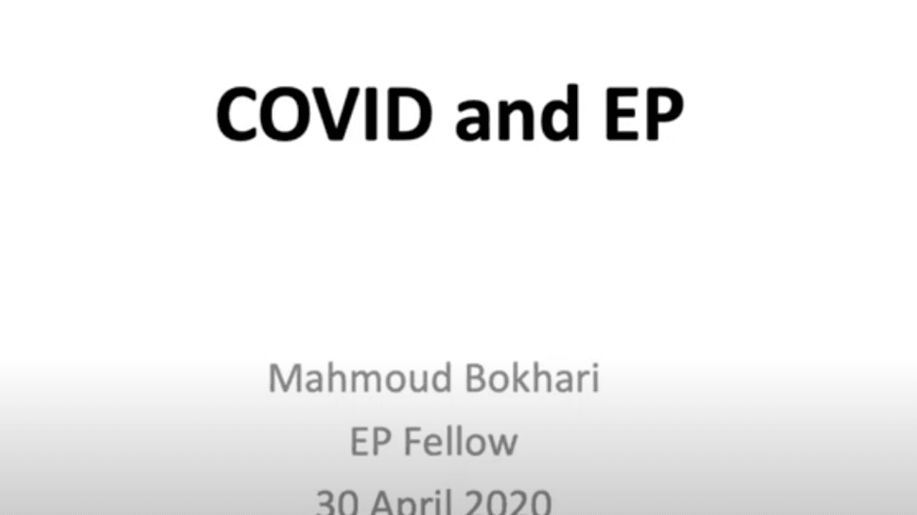 Challenging Electrophysiology Cases During Covid 19 Physician S Channel Mount Sinai New York