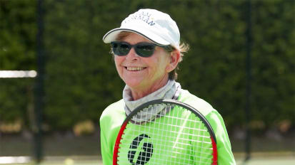Miami Tennis Legend Back on Court After Complex Ankle Surgery