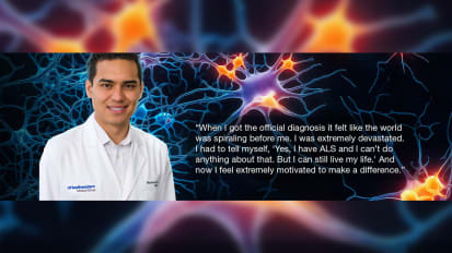 A young neurologist diagnosed with ALS is inspiring a call to action