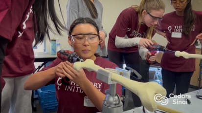 Sutures and Power Tools: Cedars-Sinai Orthopaedics Inspires Young Women
