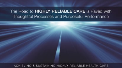 2024 The Road to HIGHLY RELIABLE CARE is Paved with Thoughtful Processes and Purposeful Performance