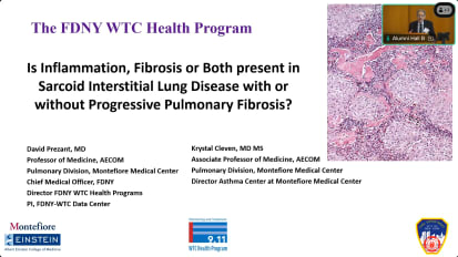 Sarcoidosis, Interstitial lung disease and progressive pulmonary fibrosis in WTC-exposed FDNY responders
