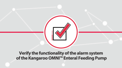 Verifying alarm functionality on Kangaroo OMNI™