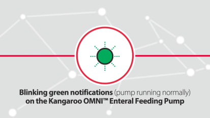 Blinking green notifications on Kangaroo OMNI™