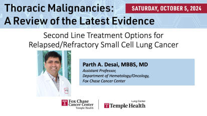 Second Line Treatment Options for Relapsed/Refractory Small Cell Lung Cancer