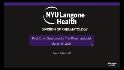 Long Covid for the Rheumatologist