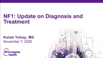 NF:1 Update on Diagnosis and Treatment