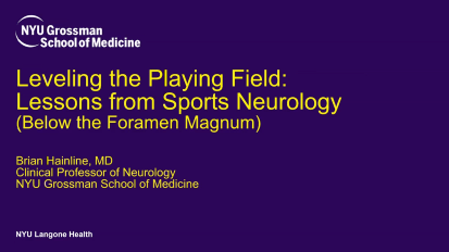 Leveling the Playing Field: Lessons from Sports Neurology