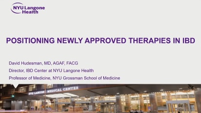Positioning Newly Approved Therapies in IBD