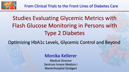 Prospective Observational Studies Evaluating Glycemic Metrics in Persons with Type 2 Diabetes