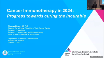 Cancer Immunotherapy at Mount Sinai: Progress Towards Curing the Uncurable