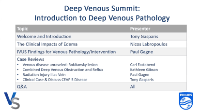 Introduction to deep venous pathology