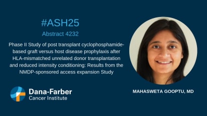 Mahasweta Gooptu, MD discusses results from the NMDP-sponsored access expansion Study