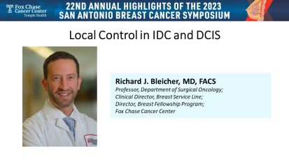 Local Control in IDC and DCIS