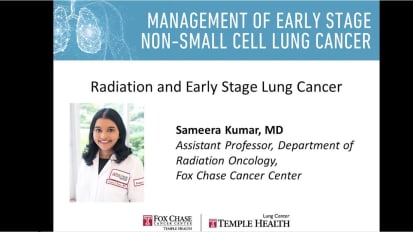 Radiation and Early Stage Lung Cancer