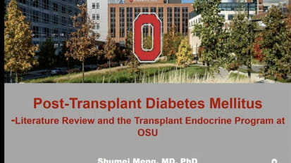 Post-Transplant Diabetes Mellitus