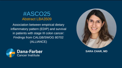 Colon Cancer Study Presented by Sara Char, MD.