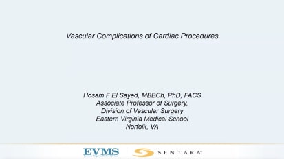 Vascular Complications of Cardiovascular Procedures