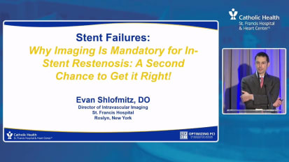 Stent failure with ISR deserves a closer look with intravascular imaging