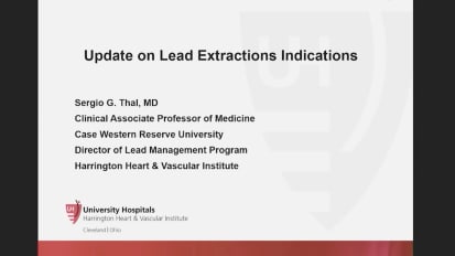 Indications Update for Lead Extraction