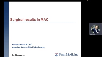 Surgical Results in MAC