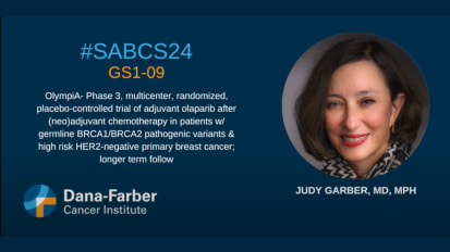 Judy Garber, MD, MPH Presents Updated Results of the OlympiA Study