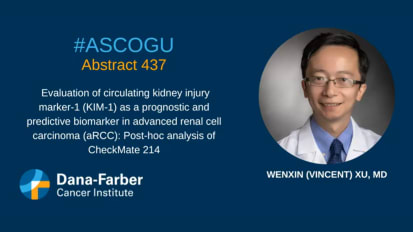 Wenxin (Vincent) Xu, MD presents a potential biomarker (KIM-1)